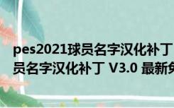 pes2021球员名字汉化补丁 V3.0 最新免费版（pes2021球员名字汉化补丁 V3.0 最新免费版功能简介）