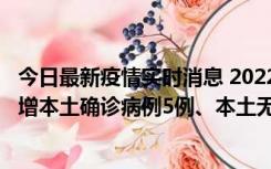 今日最新疫情实时消息 2022年11月7日0时至24时山东省新增本土确诊病例5例、本土无症状感染者58例