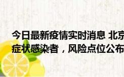 今日最新疫情实时消息 北京昌平新增4名确诊病例和4名无症状感染者，风险点位公布