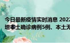 今日最新疫情实时消息 2022年11月7日0时至24时山东省新增本土确诊病例5例、本土无症状感染者58例