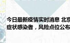 今日最新疫情实时消息 北京昌平新增4名确诊病例和4名无症状感染者，风险点位公布