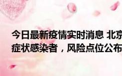 今日最新疫情实时消息 北京昌平新增4名确诊病例和4名无症状感染者，风险点位公布