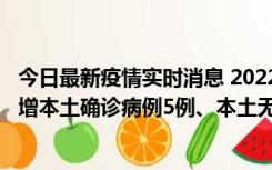 今日最新疫情实时消息 2022年11月7日0时至24时山东省新增本土确诊病例5例、本土无症状感染者58例