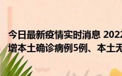 今日最新疫情实时消息 2022年11月7日0时至24时山东省新增本土确诊病例5例、本土无症状感染者58例