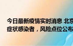 今日最新疫情实时消息 北京昌平新增4名确诊病例和4名无症状感染者，风险点位公布