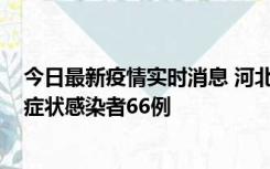 今日最新疫情实时消息 河北11月8日新增确诊病例1例、无症状感染者66例