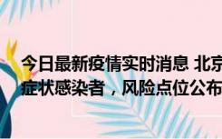 今日最新疫情实时消息 北京昌平新增4名确诊病例和4名无症状感染者，风险点位公布