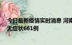 今日最新疫情实时消息 河南昨日新增本土确诊86例、本土无症状661例