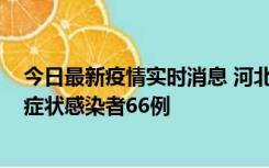 今日最新疫情实时消息 河北11月8日新增确诊病例1例、无症状感染者66例