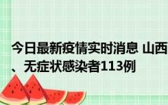 今日最新疫情实时消息 山西11月8日新增本土确诊病例69例、无症状感染者113例