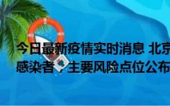 今日最新疫情实时消息 北京通州新增1例确诊和4例无症状感染者，主要风险点位公布