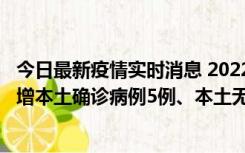 今日最新疫情实时消息 2022年11月7日0时至24时山东省新增本土确诊病例5例、本土无症状感染者58例