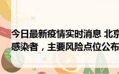 今日最新疫情实时消息 北京通州新增1例确诊和4例无症状感染者，主要风险点位公布