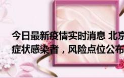 今日最新疫情实时消息 北京昌平新增4名确诊病例和4名无症状感染者，风险点位公布