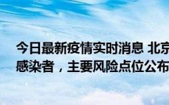 今日最新疫情实时消息 北京通州新增1例确诊和4例无症状感染者，主要风险点位公布