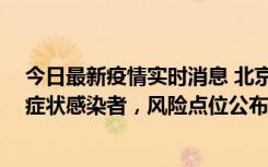今日最新疫情实时消息 北京昌平新增4名确诊病例和4名无症状感染者，风险点位公布
