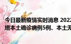 今日最新疫情实时消息 2022年11月7日0时至24时山东省新增本土确诊病例5例、本土无症状感染者58例