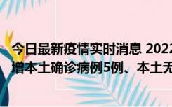 今日最新疫情实时消息 2022年11月7日0时至24时山东省新增本土确诊病例5例、本土无症状感染者58例