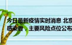 今日最新疫情实时消息 北京通州新增1例确诊和4例无症状感染者，主要风险点位公布