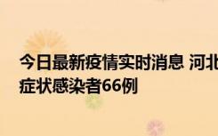 今日最新疫情实时消息 河北11月8日新增确诊病例1例、无症状感染者66例