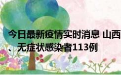 今日最新疫情实时消息 山西11月8日新增本土确诊病例69例、无症状感染者113例