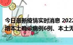 今日最新疫情实时消息 2022年11月8日0时至24时山东省新增本土确诊病例6例、本土无症状感染者64例