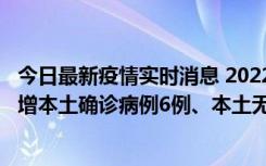 今日最新疫情实时消息 2022年11月8日0时至24时山东省新增本土确诊病例6例、本土无症状感染者64例