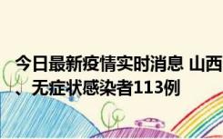 今日最新疫情实时消息 山西11月8日新增本土确诊病例69例、无症状感染者113例