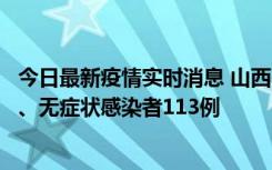 今日最新疫情实时消息 山西11月8日新增本土确诊病例69例、无症状感染者113例