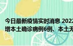 今日最新疫情实时消息 2022年11月8日0时至24时山东省新增本土确诊病例6例、本土无症状感染者64例