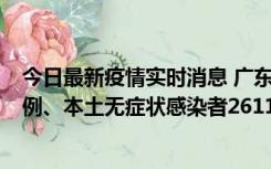 今日最新疫情实时消息 广东11月8日新增本土确诊病例592例、本土无症状感染者2611例