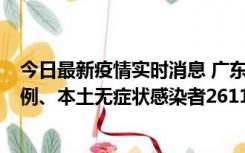 今日最新疫情实时消息 广东11月8日新增本土确诊病例592例、本土无症状感染者2611例