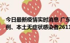 今日最新疫情实时消息 广东11月8日新增本土确诊病例592例、本土无症状感染者2611例