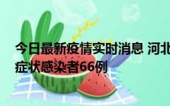 今日最新疫情实时消息 河北11月8日新增确诊病例1例、无症状感染者66例