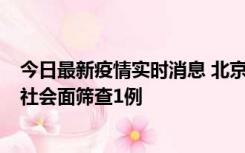 今日最新疫情实时消息 北京东城区新增新冠感染者5例，含社会面筛查1例