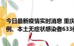 今日最新疫情实时消息 重庆11月9日新增本土确诊病例123例、本土无症状感染者633例