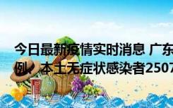 今日最新疫情实时消息 广东11月9日新增本土确诊病例500例、本土无症状感染者2507例