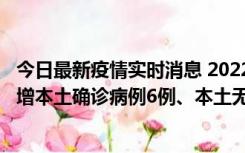 今日最新疫情实时消息 2022年11月8日0时至24时山东省新增本土确诊病例6例、本土无症状感染者64例