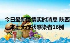 今日最新疫情实时消息 陕西11月8日新增本土确诊病例13例、本土无症状感染者16例