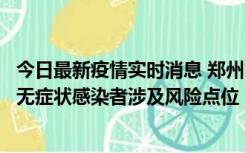 今日最新疫情实时消息 郑州市通报新增新冠肺炎确诊病例和无症状感染者涉及风险点位