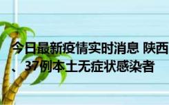 今日最新疫情实时消息 陕西11月9日新增12例本土确诊病例、37例本土无症状感染者