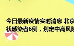 今日最新疫情实时消息 北京通州区新增确诊病例2例、无症状感染者6例，划定中高风险区