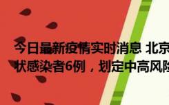 今日最新疫情实时消息 北京通州区新增确诊病例2例、无症状感染者6例，划定中高风险区