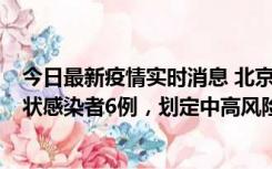 今日最新疫情实时消息 北京通州区新增确诊病例2例、无症状感染者6例，划定中高风险区