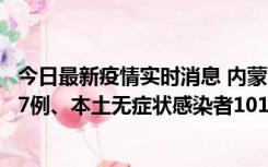 今日最新疫情实时消息 内蒙古11月9日新增本土确诊病例107例、本土无症状感染者1019例