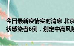 今日最新疫情实时消息 北京通州区新增确诊病例2例、无症状感染者6例，划定中高风险区