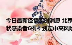 今日最新疫情实时消息 北京通州区新增确诊病例2例、无症状感染者6例，划定中高风险区