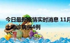 今日最新疫情实时消息 11月10日0-13时，哈尔滨市新增本土确诊病例4例