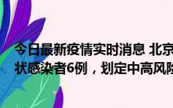 今日最新疫情实时消息 北京通州区新增确诊病例2例、无症状感染者6例，划定中高风险区