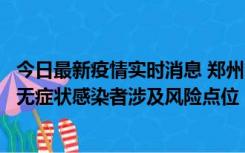 今日最新疫情实时消息 郑州市通报新增新冠肺炎确诊病例和无症状感染者涉及风险点位